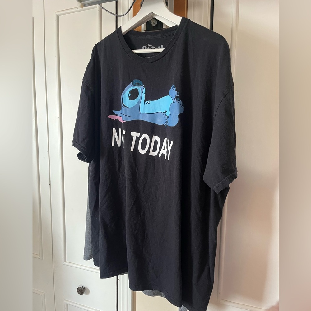 Disney Black (Stitch) Tee with Blue Graphic